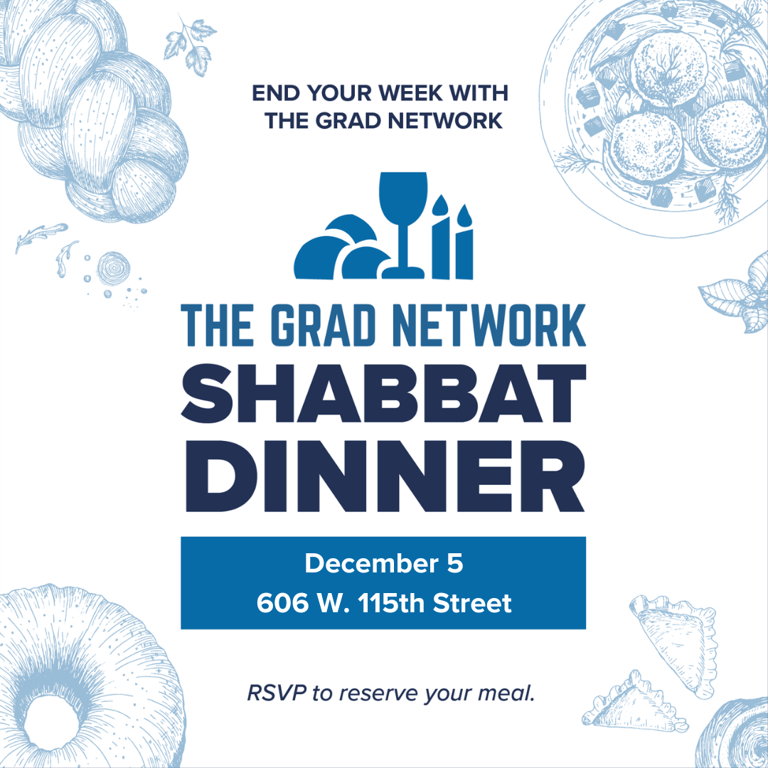 The Grad Network Shabbat Dinner | December 5 - logo